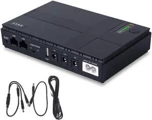 Mini Portable UPS 5V, 9V, 12V Uninterruptible Power Supply Multipurpose Mini UPS Battery Backup for IP Cam