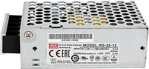 RS-25-12 Mean Well 25.2W 12V 2.1A Switching Power Supply MeanWell RS-25-12