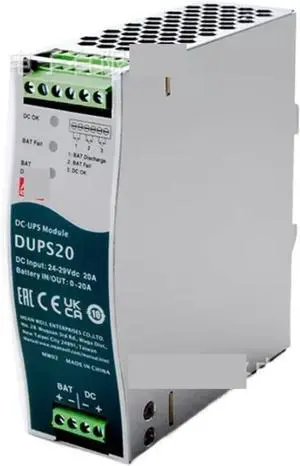 Switching Power Supply DUPS20 Switching Power Supply 24V 20A DC Uninterruptible Rail UPS Module