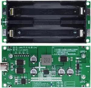 1pc Type-C 15W 3A Fast Charge UPS Power Supply / 18650 Lithium Battery Charger Module DC-DC Step Up Booster Converter 5V 9V 12V(HW-465B 9V)