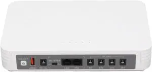 Walfront Mini UPS 8000mAh English Voice Prompt DC Output 5V 9V 12V POE Output 15V 24V USB 5V 2A Backup Power Supply for Router Modem with Short Circuit Protect (US Plug)