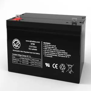 AJC Battery Compatible with APC Matrix-UPS 5000XR 12V 75Ah UPS Battery