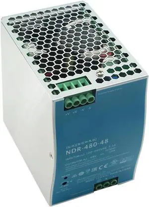 NDR-480-48 480W 48V DIN Rail Mounted Switching Power Supply 110V/220V AC to 48V DC 10A Industrial Transformer