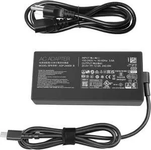 240W Charger for Asus ROG Zephyrus G16 GU605 GU605MY GU605MZ GU605M Asus TUF Gaming A16 FA608 FA608W FA608WI FA608WV GU605MZ-XS96 GU605MY-XS96 FA608WI-AB96 FA608WV-DB94 adp-240eb b