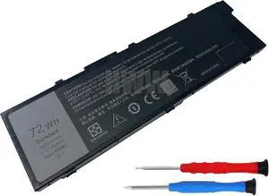 HWW New 11.1V 72Wh 6460mAh T05W1 Battery Compatible with Dell Precision 15 7510 7520 17 7710 7720 M7710 TO5W1 MFKVP 1G9VM M28DH 0FNY7 RDYCT TWCPG 1V0PP Series