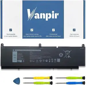 PKWVM Laptop Battery Replacement for Dell Precision 7760 7750 7560 7550 Series Notebook C903V CR72X 17C06 447VR 11.4V 95Wh 7922mAh 6-Cell