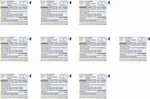 (10 Pack) XSP Battery for Asus ZenPad 10 Z300C P023 ZenPad 10.1 Z300CXG Z300CG ZD300M PN C11P1502 (1ICP3/108/118) C11P1517 (1ICP3/108/118) (4700mAh)