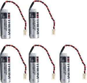 5 Pcs ER17500V 3.6V 2700mAh R13N860011 Battery for EPSON Robot Battery C4 Series R13N860011 (5Pcs)