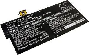 4800mAh/7.58V Battery Replacement for Microsoft Surface Pro X 1876, P/N: G3HTA056H