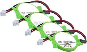 Synergy Digital CMOS/BIOS Batteries, Compatible with Dell GC02000LB00 CMOS/BIOS, (Li-Ion, 3V, 200 mAh), Replacement for Dell GC02000LB00 Battery, Combo-Pack Includes: 4 x SDBU-L6910 Batteries