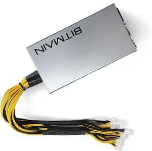 Bitmain Antminer APW7 1800W Power Supply 110V-1000W, 6-Pin Connect Bitcoin Miner Power Supply, Antminer L3+, Bitcoin Mining Hardware, Asic Miner, Crypto Miner Rig for Mining Crypto Coins