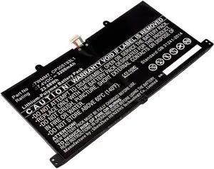 Synergy Digital Tablet Battery, Compatible with Dell CP305193L1 Tablet, (Li-Pol, 7.4V, 3200mAh) Ultra High Capacity, Replacement for Dell 7WMM7, CP305193L1, DL011301-PLP22G0 Battery