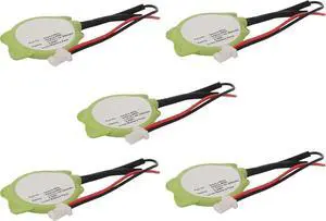 Synergy Digital CMOS/BIOS Batteries, Compatible with HP Mini 110 XP Edition CMOS/BIOS, (Li-Ion, 3V, 200 mAh), Replacement for Acer 02k6486 Battery, Combo-Pack Includes: 5 x SDBU-L6902 Batteries