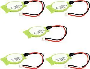 Synergy Digital CMOS/BIOS Batteries, Compatible with HP Pavilion DV6000 CMOS/BIOS, (Li-Ion, 3V, 200 mAh), Replacement for Compaq AHL03002111 Battery, Combo-Pack Includes: 5 x SDBU-L6907 Batteries