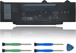 R73TC Laptop Battery Replacement for Dell Latitude 3340 3440 3450 3540 3550 5340 5350 5440 Precision 3480 3490 3580 P181G P182G Series 0V042N V042N 11.4V 54Wh