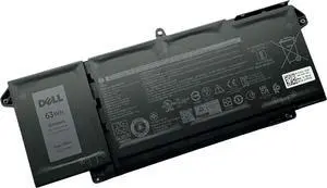 7FMXV 15.2V 63Wh 4-Cell Rechargeable Battery for DELL Latitude 5320 2-in-1, 7320 2-in-1,7420 2-in-1, 7520 Laptops P/N: P133G P134G P135G P136G P138G P139G P110F 0727CG 0TN2GY TN2GY 9JM71