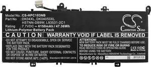 HongQJY New Replacement Battery for Chromebook X360 13c, Elite C1030, Elite C1030 Chromebook, Elite C1030 Chromebook Enterpr (6150mAh) DK04050XL, DK04XL, HSTNN-DB9W, L93531-2C1