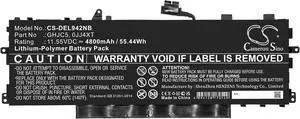 HongQJY New Replacement Battery for Latitude 9420 2-in-1 (4800mAh) 0JJ4XT, GHJC5
