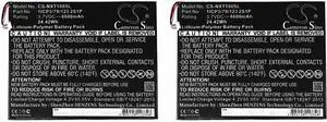 (2 Pack) XSP Battery for NEXTBOOK Nextbook 10" NXW10QC32G PN 1ICP3/79/123 2S1P