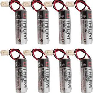 8 Pcs R13N860011 ER17500V 3.6V 2700mAh Battery for EPSON Robot C4 Series R13N860011 Battery (8 Pcs)