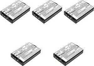 5 Pcs 3.7V BTBL73386 Battery Replacement for URC R100 RM-2 TRC-1080 TRC-820