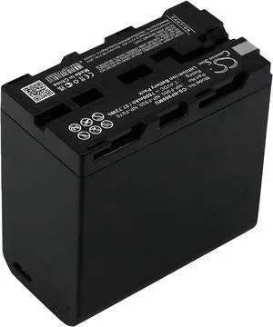 Replacement for Battery Compatible Sony NP-F970, NP-F970/B, NP-F975, XL-B2, XL-B3, HVL-ML20 (Marine Light), HVR-HD1000U, HVR-M10C (Videocassette Record, HVR-M10N (7800mAh/7.4V)