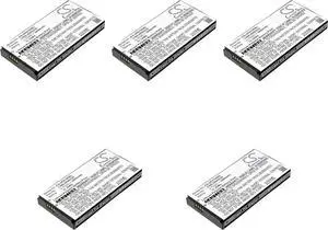 5 Pcs 3.7V 1400-900035G 1400-900033G S12GT301A S12GT1301A 1400-900023G Battery Replacement for Unitech PA720 PA700 PA700MCA