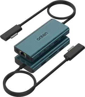 Surface Docking Station, Microsoft Surface Dock. 12-in-1 Docking Station for Microsoft Surface Pro 9/8/X/7/6/5/4/3, Surface Laptop 5/4/3/2/1,Surface Laptop Go 3/2/1, Surface Book 3/2/1, Black