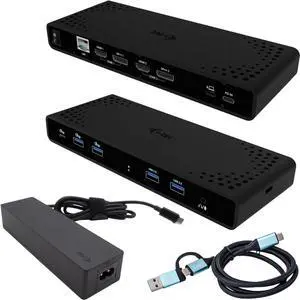 i-tec Universal Laptop Docking Station Dual 4K Display with Power Supply 85W - 2x DisplayPort, 2x HDMI, 5x USB Ports