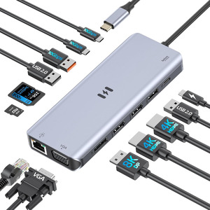 Baseus Docking Station 12 In 1 Per Laptop – Triplo Display 4K, PD 100W, Ethernet E USB 10G, Supporto Ergonomico