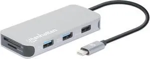 Manhattan USB-C 8-in-1 Docking Station with Power Delivery