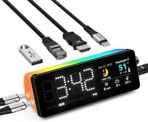 LTC DS071P Docking Station, RGB, HDMI, Black, with Control Panel