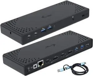 I-TEC USB-A/C TB Dual Dock Dual Display Dock PD 100 W