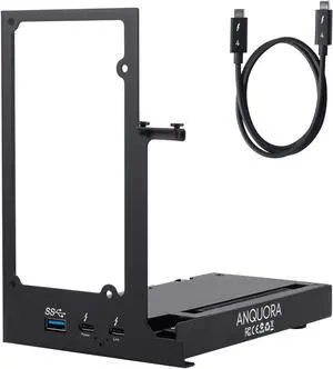 ANQ-L336 Mini eGPU Enclosure 40Gbps Thunderbolt3/4 USB4 for Laptop Compatible with Win/Linux/MacOS, PCIe External GPU Dock with PD 85W, Support NVIDIA/AMD, Daisy Chain, DC/ATX/SFX/Flex