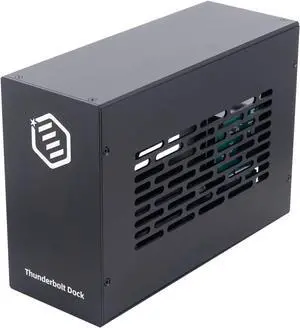 Thunderbolt 3/4 USB4 PCIe Expansion Chassis, External Enclosure with Two PCI Express Slot for Laptops/NUC PD 85W Recharging (MK-T2L)