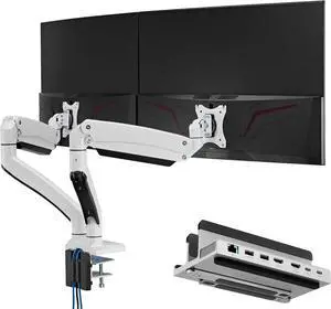 AVLT Dual Monitor Arm and AceProAV Laptop Dock
