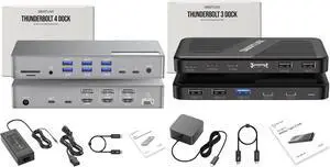 Ultimate Thunderbolt 4 & 3 Dock Bundle - High-Speed 40Gbps Docking Stations with 20 & 11 Ports, 90W & 100W PD Charging, Single & Multi 8K/4K Display Support - Works with MacBook, Windows 10/11, Dell,