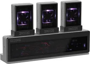 DK-Station M.2 NVMe SSD Enclosure Hub, DK-Disk (SSD Enclosure) 3X, DK-HUB 1X, USB 3.2 Gen2 10Gbps, RGB LED (White)