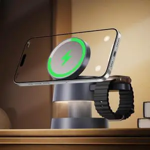 iVANKY 15W Fast 4 in 1 Wireless Charging Station with Mushroom Light for MagSafe Magnetic Charger 22.5W Travel Stand 3 in 1 Charge for iPhone 17 16 15 to X Pro Max Plus Air iWatch Airpods iVANKY 15W Fast 4 in 1 Wireless Charging Station with Mushroom Light for MagSafe Magnetic Charger 22.5W Travel Stand 3 in 1 Charge for iPhone 17 16 15 to X Pro Max Plus Air iWatch Airpods