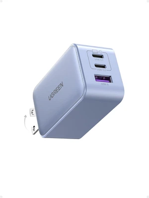Nexode 65W USB C Charger Block 3-Port Wall Charger Fast Charging Nexode 65W USB C Charger Block 3-Port Wall Charger Fast Charging