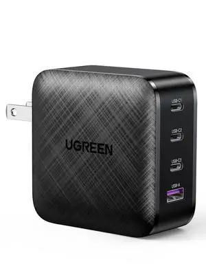 UGREEN USB Type C Fast Charger 65W 4 Ports Foldable, GaN Power Delivery Compatible with MacBook Pro Air, iPad, iPhone 15, 14, 13, Galaxy Note S23 S22, Steam Deck