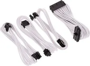 Phanteks 24 Pin/ 8pin (4+4) M/B, 8pin (6+2) PCI-E Extension Cable Kit 500mm Length, White (PH-CB-CMBO_WT) Phanteks 24 Pin/ 8pin (4+4) M/B, 8pin (6+2) PCI-E Extension Cable Kit 500mm Length, White (PH-CB-CMBO_WT)