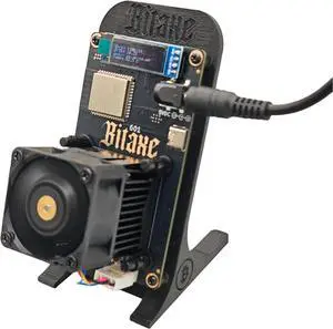 Open Source Bitcoin Miner Bitaxe Gamma 601 Solo Miner 1.2TH/S 18W BM1370 from Antminer S21 Pro Asic BTC Miner Crypto Miner with Stand and PSU