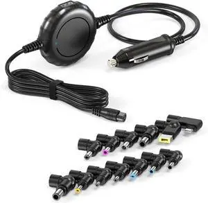 Belker Universal Laptop Car Charger with USB C for HP Dell Asus Lenovo Samsung MacBook Pro Air Google Chromebook Ultrabook Notebook