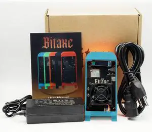 Bitcoins Gamma 601 1.2TH/S BM1370 15W SHA256 BTC BCH BSV DGB Lucky Mining Solo ASIC Mining Silent Miner Machine Crypto Lottery Miner (Blue)