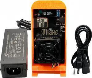 Bitaxe Gamma 601 Bitcoins Miner-1.2TH/s ASIC Crypto Miner with Open-Source System, 18W, 35dB Silent, 2.4GWifiDual 5V Fans with Steel Protective casing, Plug & Play for Home Mining