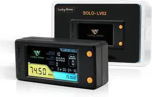 NerdMiner Lucky Miner V2 78KH/S 1W 1.9" T-Display Solo Lottery Bitcoins with Low Power Consumption 2.4GWiFi Connection, and USB-C Power