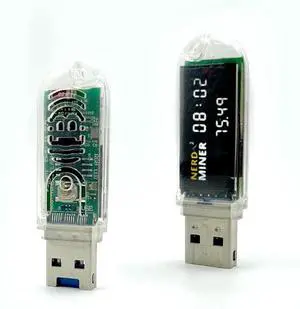 Bitcoin Miner Lucky Miner v3 Silent Miner Machine BTC Miner USB Mining Machine 74KH/S LV03 Mini Home Miner Machine asic Miner Mining Lottery Miner