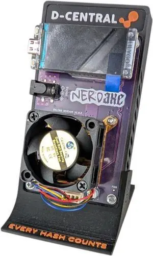 Nerdaxe Ultra Bitcoin ASIC Miner | 500 GH/s BM1366 Chip | 12W Energy-Efficient | Open-Source Design | WiFi Enabled | 1.9" Full-Color Display | Plug-and-Play Solo Miner