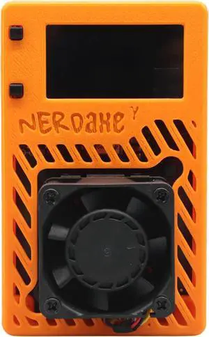 New Bitaxe Gamma 601 1.2TH/s with 1.9-inch Screen BM1370 Asic chip, 2.4G WiFi/Hotspot BTC Solo Miner, Crypto Mining Machine Home BTC Mining Machine with Power Supply (Orange)